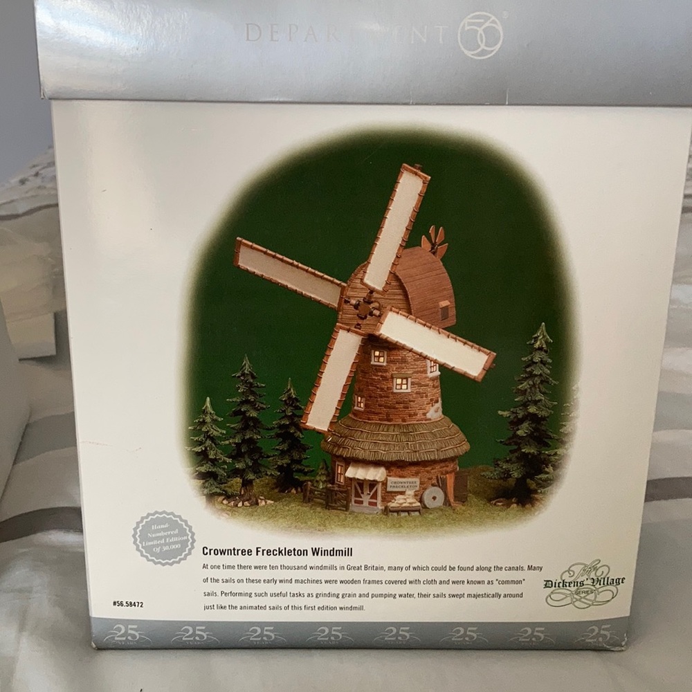 Department 56 Dickens Village Crowntree Windmill